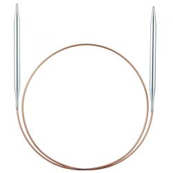 Addi 105-7 und 114-7 addiClassic Rundstricknadeln mit Messingspitze und Goldseil 2,25mm_40cm