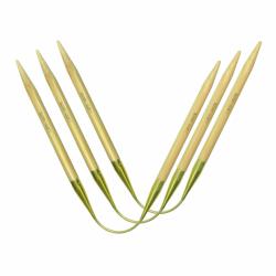 Bambou 60cm/3.0mm addi Germany Aiguille à Tricoter Ronde en Bambou Naturel avec Cordon doré 60 cm 