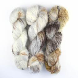 Cowgirl Blues Fluffy Mohair gradient 100g Writing in the Sand
