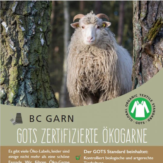 BC Garn GOTS Poster Deutsch