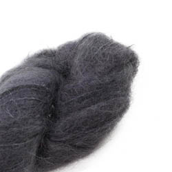 Cowgirl Blues Fluffy Mohair Solids 02-Charcoal