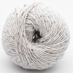 Erika Knight Gossypium cotton TWEED 					snow white			