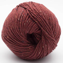 Erika Knight Gossypium cotton TWEED Terra Red