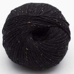 Erika Knight Gossypium cotton TWEED Pitch Black