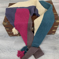 Erika Knight Knit Kit Color Blocking Shawl MYSORE ENG