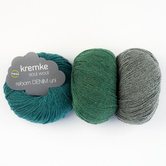 Kremke Soul Wool Reborn Denim Uni Natur