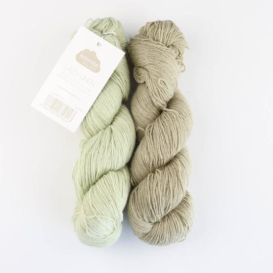 Kremke Soul Wool Lazy Linen Sockenwolle Blassgrün