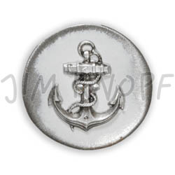Jim Knopf Button from recycled crown cap 26mm Weiss