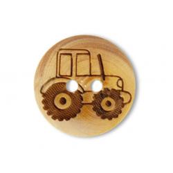Jim Knopf Wood button mouse or rabbit 32mm