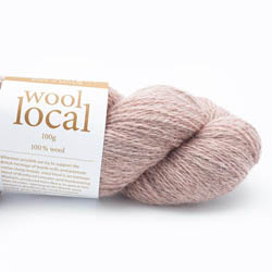 Erika Knight Knit Kits Wool Local Hat with pattern sleeves Rosedale Pale Pink English