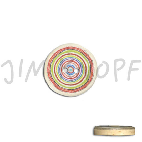 Jim Knopf Resin Kunstharz Knopf Bunte Kreisel verschiedene Größen Gelb Blau