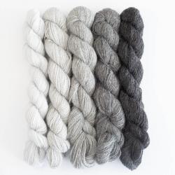 BC Garn Babyalpaca 10/2 Set 125g shades of grey