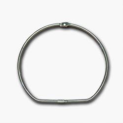 BC Garn Metal ring til præsentation af mini nøgler 						15cm, flat				