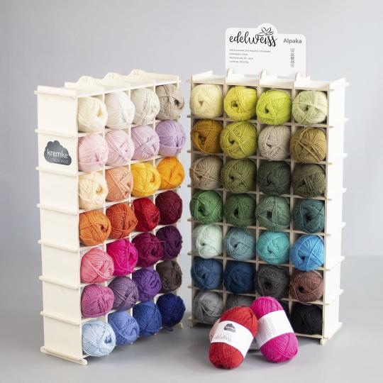 Kremke Soul Wool Laden-Display Edelweiss Alpaka Edelweiss