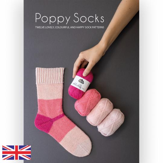 Kremke Soul Wool Anleitungsheft Poppy Socks B2B englisch