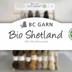 div. Zubehörhändler Shop Display for GOTS yarns Bio Shetland