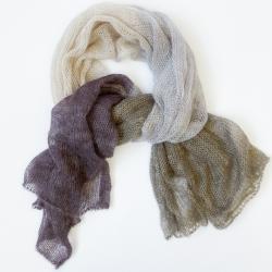 Cowgirl Blues Kit Cobweb Kidsilk Shawl hand dyed Cowgirl Blues Kit Cobweb Kidsilk Shawl hand dyed