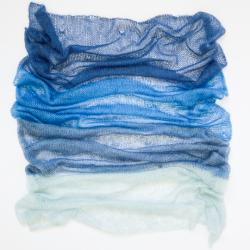 Cowgirl Blues Kit Cobweb Kidsilk Shawl hand dyed Blues Cowgirl Blues Kit Cobweb Kidsilk Shawl hand dyed Blues