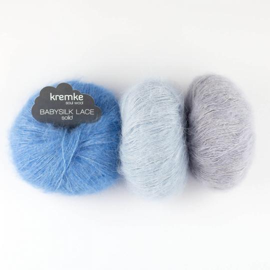 Kremke Soul Wool Baby Silk Lace uni Weiß