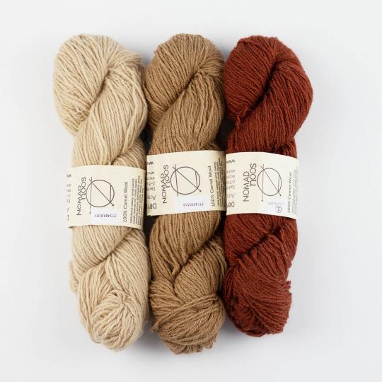 Nomadnoos Dry Desert Camel 4-ply handspun sweet carmel sunday (beige)