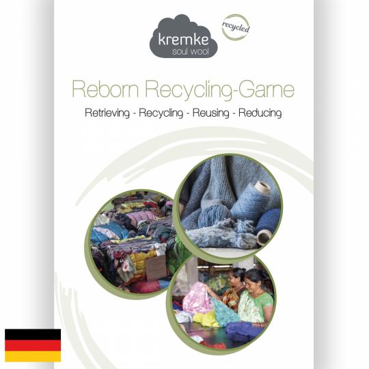 div. Buchverlage Leaflet Reborn Recycled Yarns Deutsch