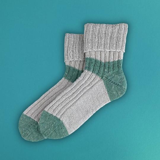 Kremke Soul Wool Pattern Lazy Love Socks deutsch