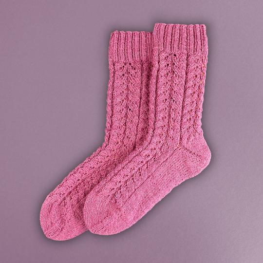 Kremke Soul Wool Pattern Berry Socks deutsch