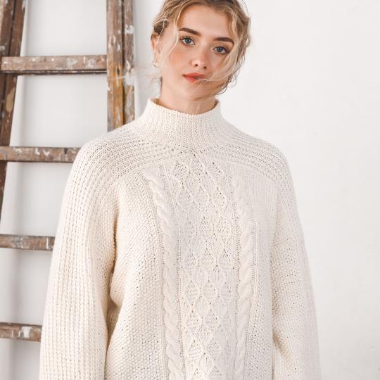 Kremke Soul Wool Opskrift Hedda Sweater deutsch