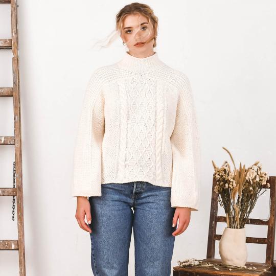 Kremke Soul Wool Opskrift Hedda Sweater deutsch