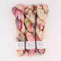 Cowgirl Blues Merino Linen gradient hand dyed Happy Days