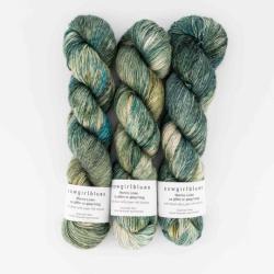 Cowgirl Blues Merino Linen gradient hand dyed My Heart will go on