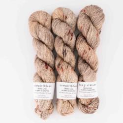 Cowgirl Blues Merino Linen gradient hand dyed Memory