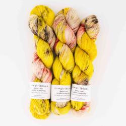 Cowgirl Blues Merino Linen gradient hand dyed Big Yellow Taxi