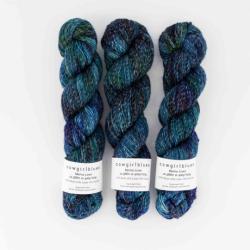 Cowgirl Blues Merino Linen gradient hand dyed Say a little prayer