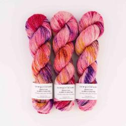 Cowgirl Blues Merino Linen gradient hand dyed Respect