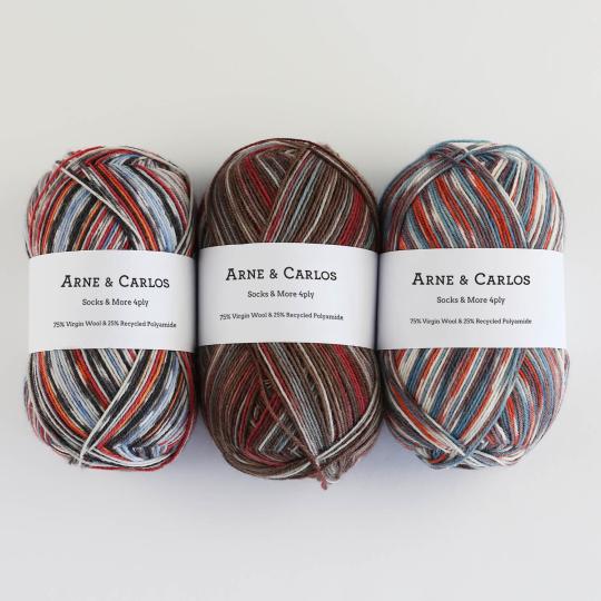 Arne & Carlos Sock & More Collection 4ply nusfjord color