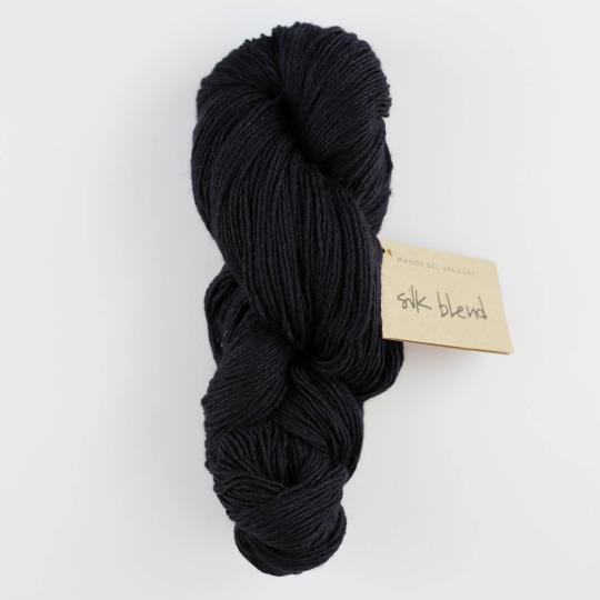 Manos del Uruguay Silk Blend solid Hand dyed - promotion black3008