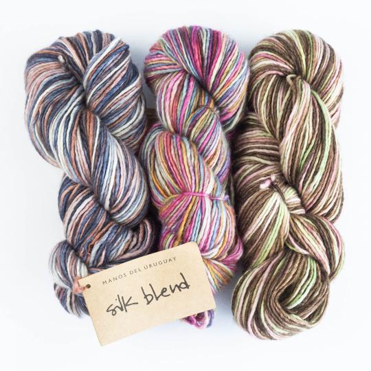 Manos del Uruguay Silk Blend gradient Hand dyed Adobe3119 