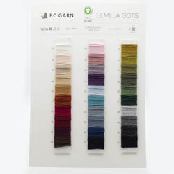 BC Garn Schede colori di BC Yarn 						Semilla GOTS						