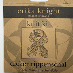 Erika Knight Pattern sleeves Dicker Rippenschal Deutsch