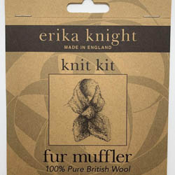 Erika Knight Pattern sleeves Fur Muffler ENG