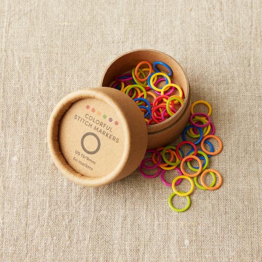 CocoKnits Colored Ring Stitch Markers Small