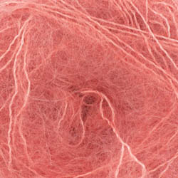 Cowgirl Blues Kid Silk solid hand dyed Ruby Grapefruit