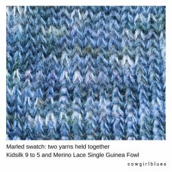 Cowgirl Blues Kid Silk gradient hand dyed