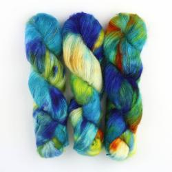 Cowgirl Blues Kid Silk gradient hand dyed Fast Cars