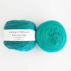 Cowgirl Blues Merino Single Lace solid