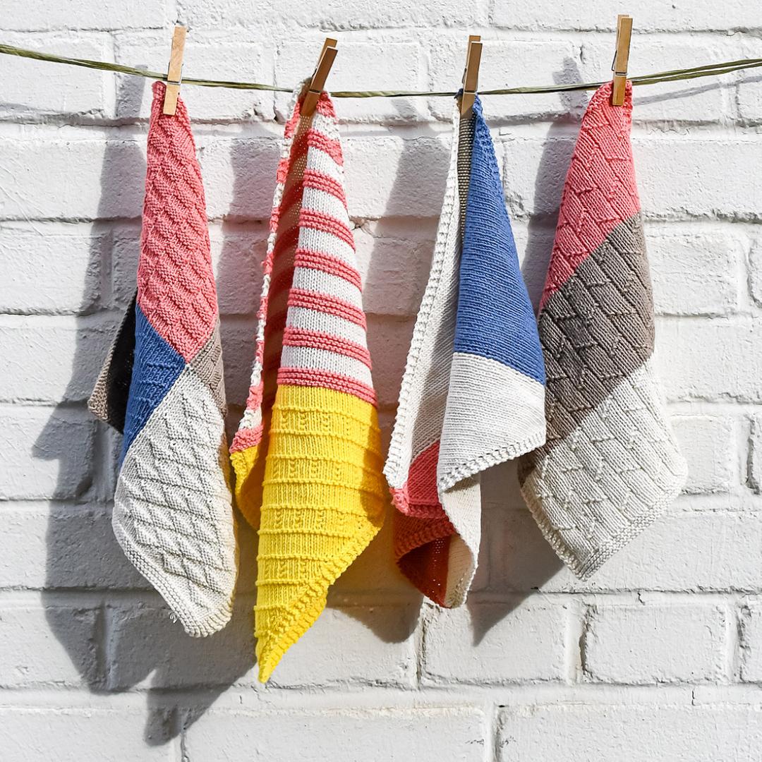 Instructions Dishcloth Set Colourblock