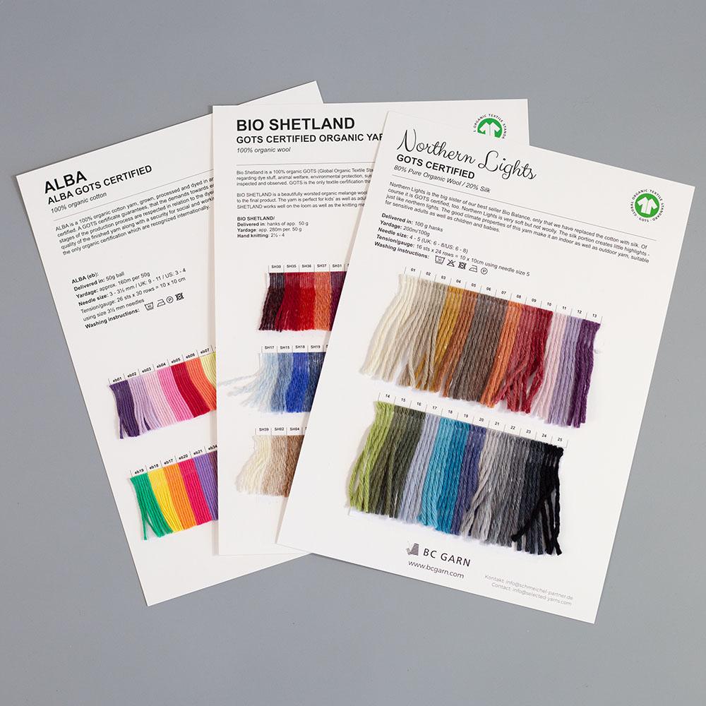 Farbkarten von BC Garn