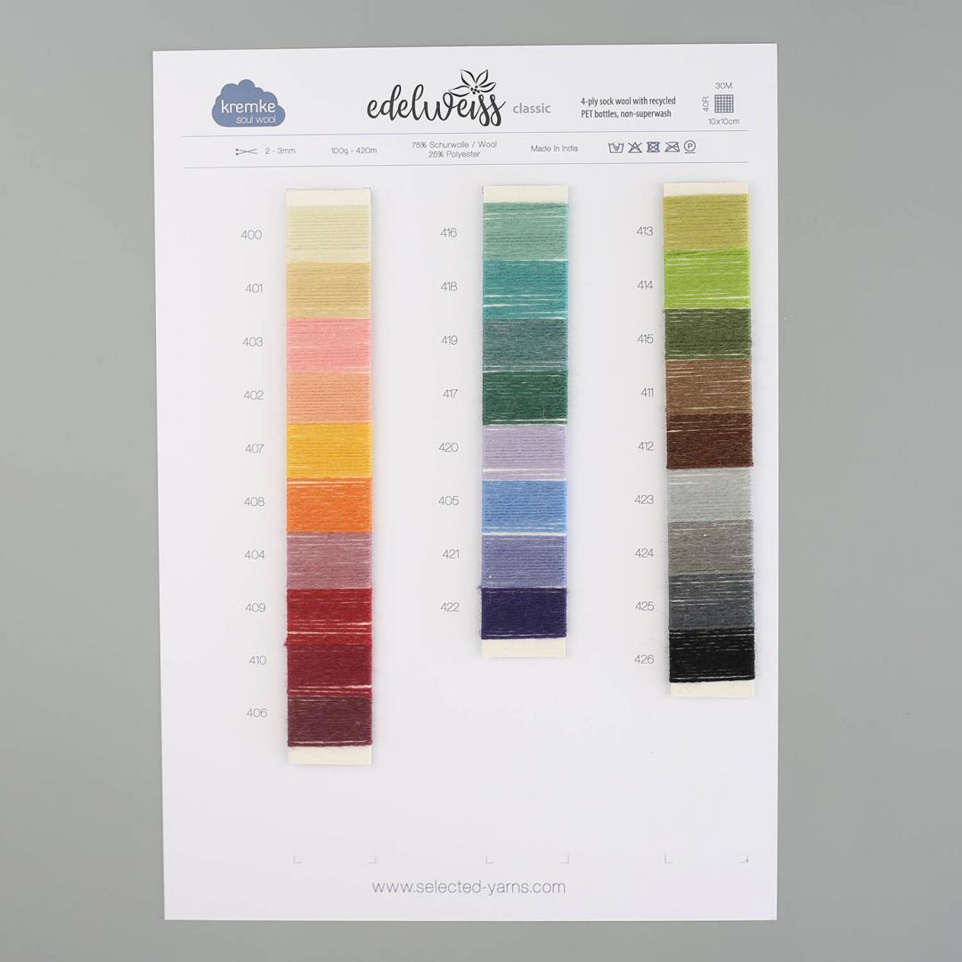 Kremke Soul Wool color charts