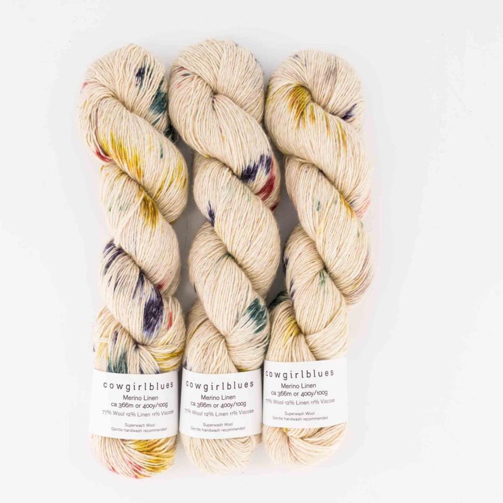 Merino Linen gradient hand-dyed
